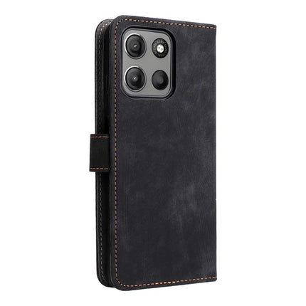 For Motorola Moto G15 Power 4G  /  G15 4G Wallet Case RFID Blocking PU Leather Cover Stand View