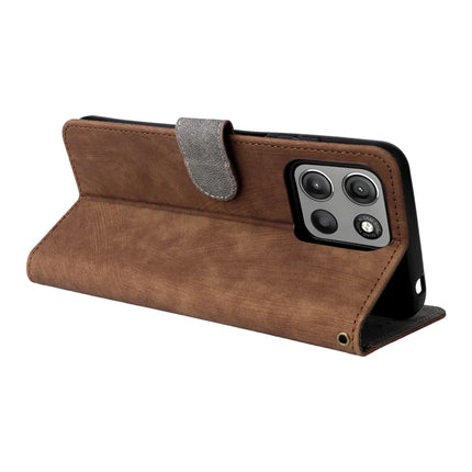 For Motorola Moto G15 Power 4G  /  G15 4G Wallet Case RFID Blocking PU Leather Cover Stand View