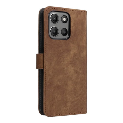For Motorola Moto G15 Power 4G  /  G15 4G Wallet Case RFID Blocking PU Leather Cover Stand View