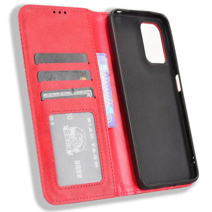For Motorola Moto G05 4G  /  E15 4G Leather Case Wallet Stand Retro Texture Phone Cover