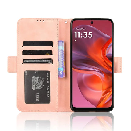 For Motorola Moto G05 4G  /  E15 4G Leather Case Phone Wallet Cover with Multiple Card Slots