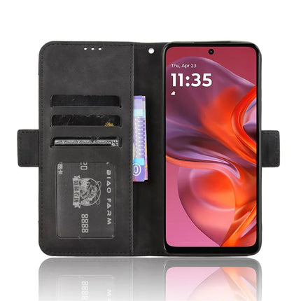 For Motorola Moto G05 4G  /  E15 4G Leather Case Phone Wallet Cover with Multiple Card Slots