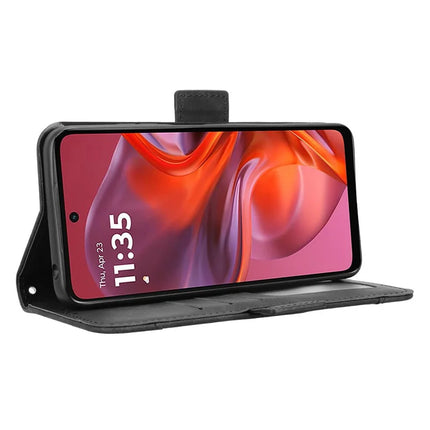For Motorola Moto G05 4G  /  E15 4G Leather Case Phone Wallet Cover with Multiple Card Slots