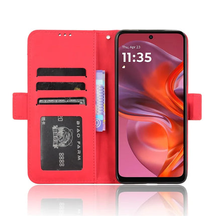 For Motorola Moto G05 4G  /  E15 4G Leather Case Phone Wallet Cover with Multiple Card Slots