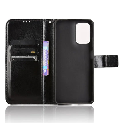 For Motorola Moto G05 4G  /  E15 4G Case Crazy Horse Texture PU Leather Phone Wallet Cover