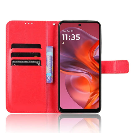 For Motorola Moto G05 4G  /  E15 4G Case Crazy Horse Texture PU Leather Phone Wallet Cover