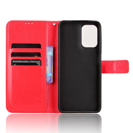 For Motorola Moto G05 4G  /  E15 4G Case Crazy Horse Texture PU Leather Phone Wallet Cover
