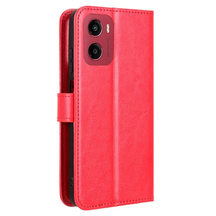 For Motorola Moto G05 4G  /  E15 4G Case Crazy Horse Texture PU Leather Phone Wallet Cover