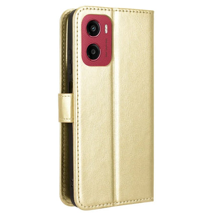 For Motorola Moto G05 4G  /  E15 4G Case Crazy Horse Texture PU Leather Phone Wallet Cover