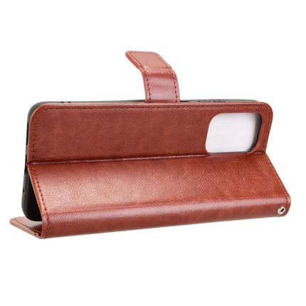 For Motorola Moto G05 4G  /  E15 4G Case Crazy Horse Texture PU Leather Phone Wallet Cover