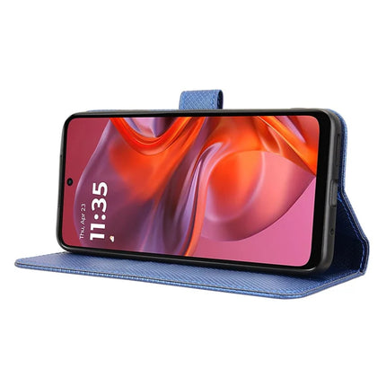 For Motorola Moto G05 4G  /  E15 4G Case PU Leather Diamond Texture Wallet Phone Cover