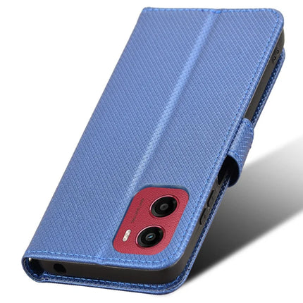 For Motorola Moto G05 4G  /  E15 4G Case PU Leather Diamond Texture Wallet Phone Cover