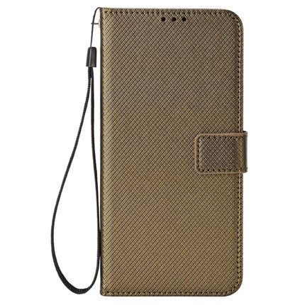 For Motorola Moto G05 4G  /  E15 4G Case PU Leather Diamond Texture Wallet Phone Cover