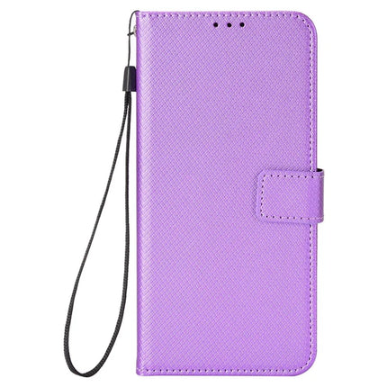 For Motorola Moto G05 4G  /  E15 4G Case PU Leather Diamond Texture Wallet Phone Cover