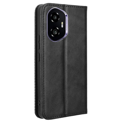 For Honor 300 Leather Case Wallet Stand Retro Texture Phone Cover