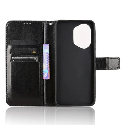 For Honor 300 Case Crazy Horse Texture PU Leather Phone Wallet Cover