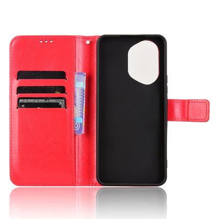 For Honor 300 Case Crazy Horse Texture PU Leather Phone Wallet Cover