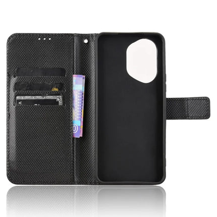 For Honor 300 Case PU Leather Diamond Texture Wallet Phone Cover