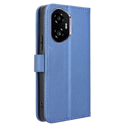 For Honor 300 Case PU Leather Diamond Texture Wallet Phone Cover