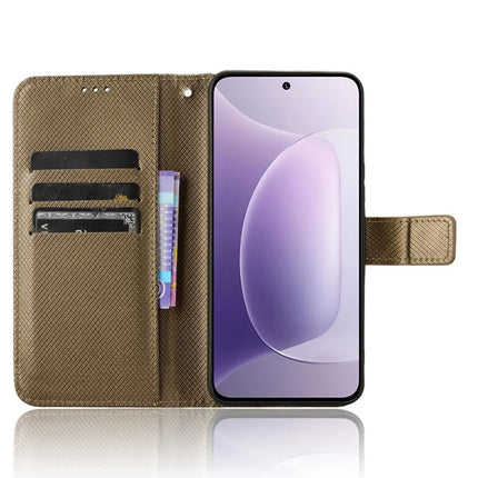 For Honor 300 Case PU Leather Diamond Texture Wallet Phone Cover