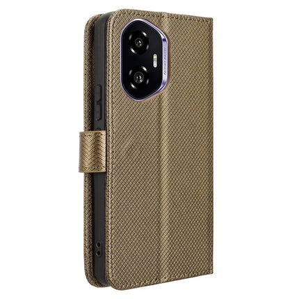 For Honor 300 Case PU Leather Diamond Texture Wallet Phone Cover