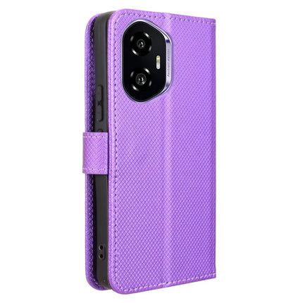 For Honor 300 Case PU Leather Diamond Texture Wallet Phone Cover