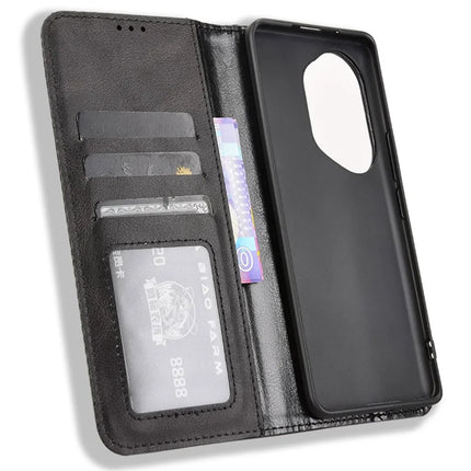 For Honor 300 Pro  /  300 Ultra Leather Case Wallet Stand Retro Texture Phone Cover