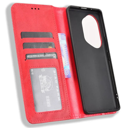 For Honor 300 Pro  /  300 Ultra Leather Case Wallet Stand Retro Texture Phone Cover