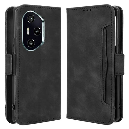 For Honor 300 Pro  /  300 Ultra Leather Case Phone Wallet Cover with Multiple Card Slots - Black