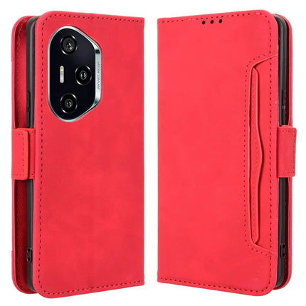 For Honor 300 Pro  /  300 Ultra Leather Case Phone Wallet Cover with Multiple Card Slots - Red