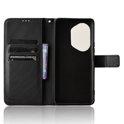 For Honor 300 Pro  /  300 Ultra Case PU Leather Diamond Texture Wallet Phone Cover