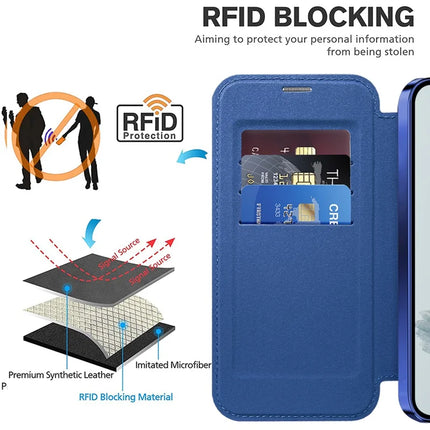 For Google Pixel 9a Case Compatible with MagSafe RFID Blocking Leather Phone Cover