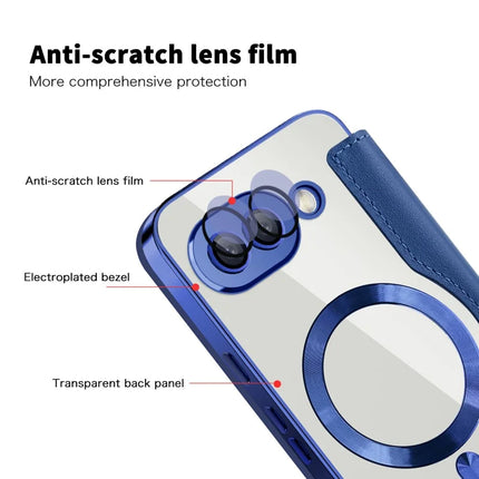 For Google Pixel 9a Case Compatible with MagSafe RFID Blocking Leather Phone Cover