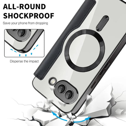 For Google Pixel 9a Case Compatible with MagSafe RFID Blocking Leather Phone Cover
