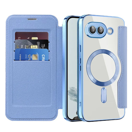 For Google Pixel 9a Case Compatible with MagSafe RFID Blocking Leather Phone Cover