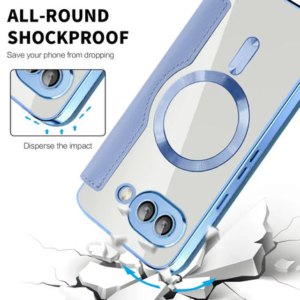 For Google Pixel 9a Case Compatible with MagSafe RFID Blocking Leather Phone Cover