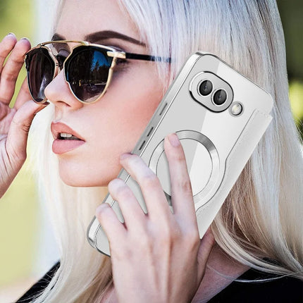For Google Pixel 9a Case Compatible with MagSafe RFID Blocking Leather Phone Cover