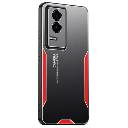 For Honor GT Phone Case Aluminium Alloy TPU PC Back Cover - Red