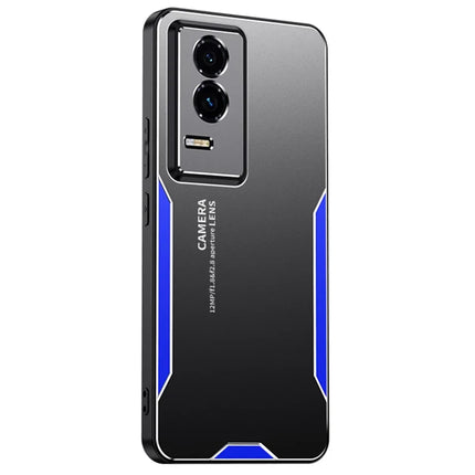 For Honor GT Phone Case Aluminium Alloy TPU PC Back Cover - Blue