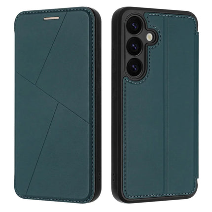 For Samsung Galaxy A54 5G Case Magnetic Closure Card Slot Leather Flip Phone Cover - Green