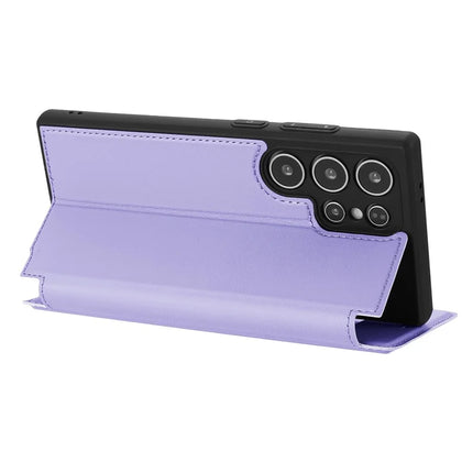 For Samsung Galaxy S23 Ultra Case Magnetic Closure Card Slot Leather Flip Phone Cover