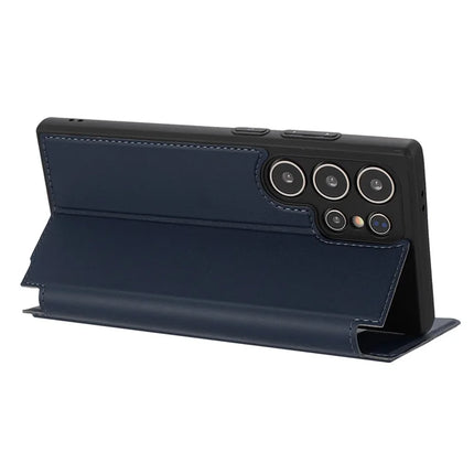For Samsung Galaxy S23 Ultra Case Magnetic Closure Card Slot Leather Flip Phone Cover