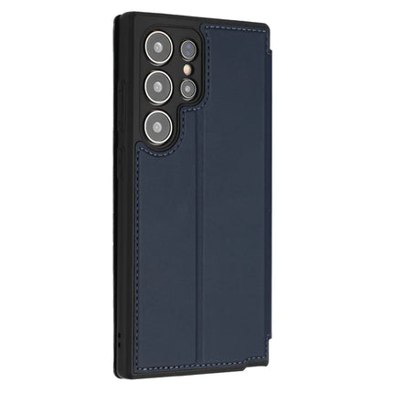 For Samsung Galaxy S23 Ultra Case Magnetic Closure Card Slot Leather Flip Phone Cover