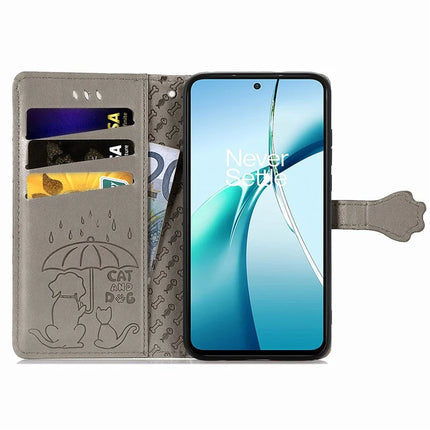 For Realme C75 Leather Wallet Case Flip Phone Cover with Cute Cat Dog Pattern