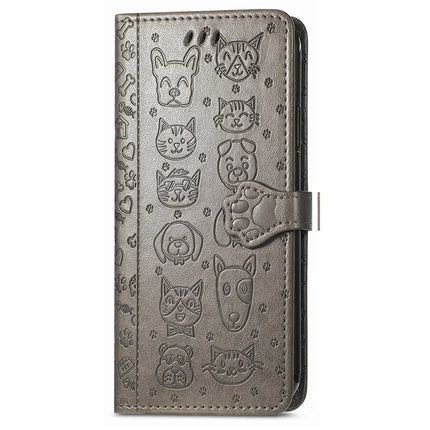 For Realme C75 Leather Wallet Case Flip Phone Cover with Cute Cat Dog Pattern