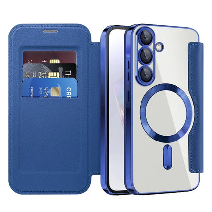 For Samsung Galaxy A36 5G Case Compatible with MagSafe RFID Blocking Leather Phone Cover