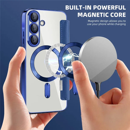 For Samsung Galaxy A36 5G Case Compatible with MagSafe RFID Blocking Leather Phone Cover