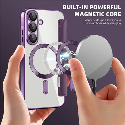 For Samsung Galaxy A36 5G Case Compatible with MagSafe RFID Blocking Leather Phone Cover
