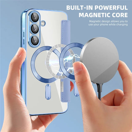 For Samsung Galaxy A36 5G Case Compatible with MagSafe RFID Blocking Leather Phone Cover