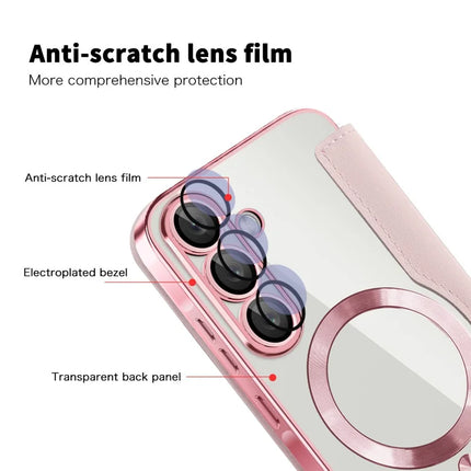 For Samsung Galaxy A36 5G Case Compatible with MagSafe RFID Blocking Leather Phone Cover